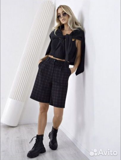 Шорты женские новые в клетку
