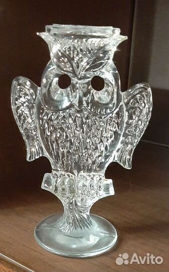 Подсвечники хрустальные Сова
