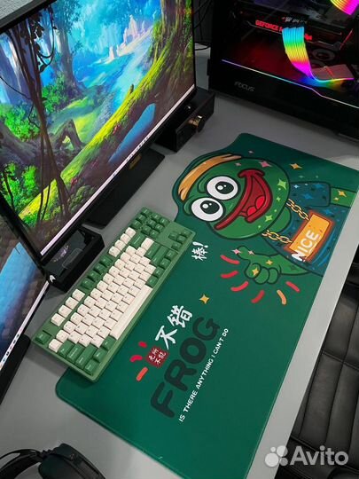 Игровой коврик для мыши большой Frog