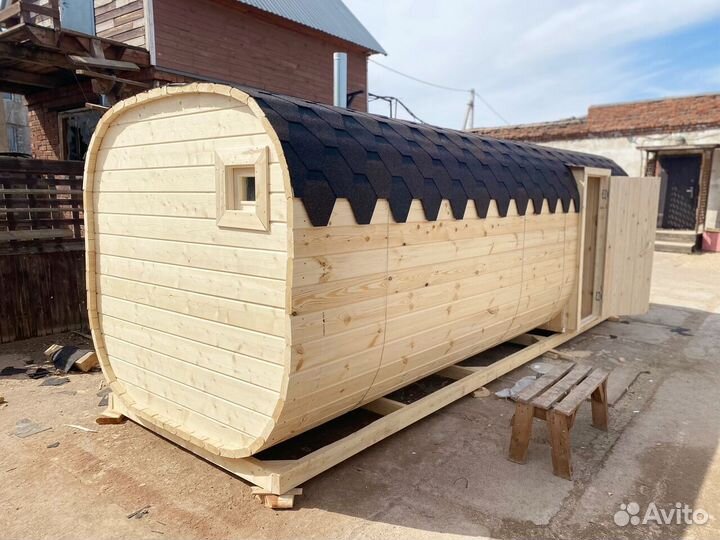 Баня-бочка квадро в наличии