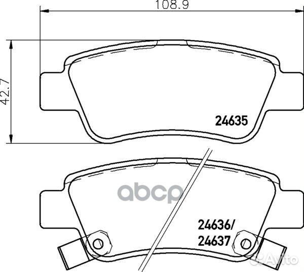 Колодки тормозные дисковые зад NP8014 nissh