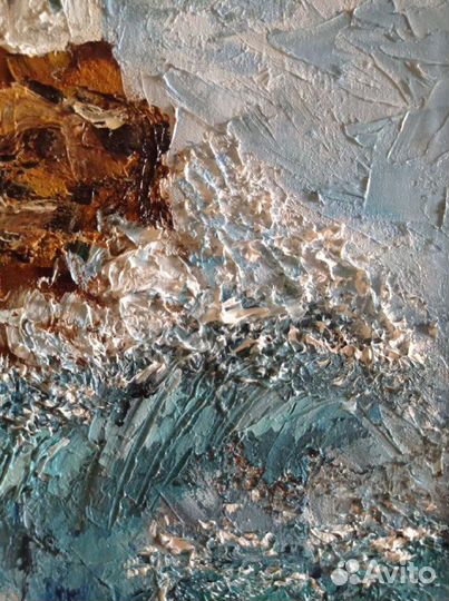 Маяк надежды. Картина маслом,морской пейзаж