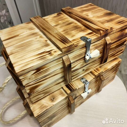 Ящик деревянный подарочный