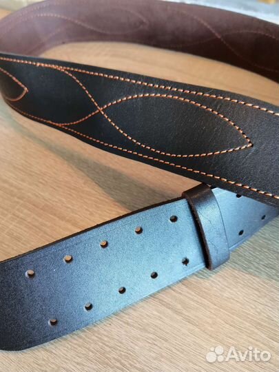 Ремень мужской кожаный