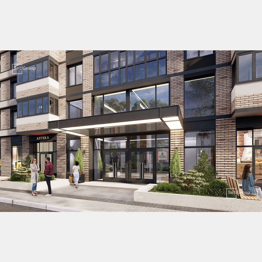 1-к. квартира, 34,4 м², 1/12 эт.