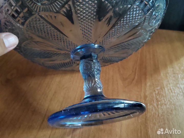 Ваза для фруктов на ножке СССР