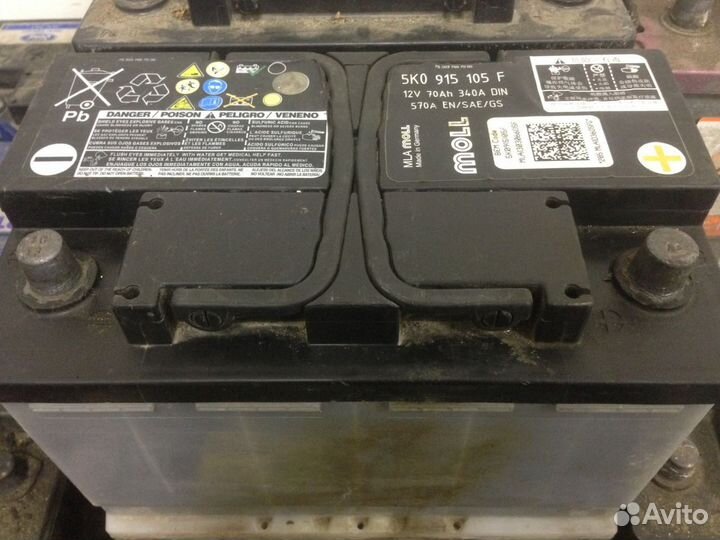 70Ач Аккумулятор Б/У Moll