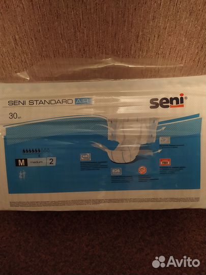 Памперсы для взрослых seni 2, 3, 4 размер