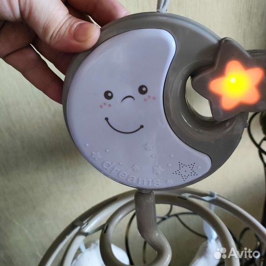 Музыкальный мобиль в кроватку, подарок погремушки