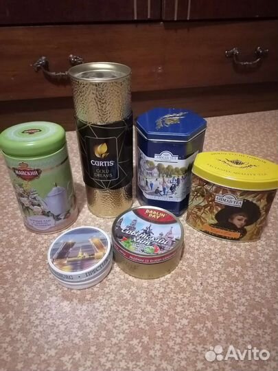 Банки жестяные для чая