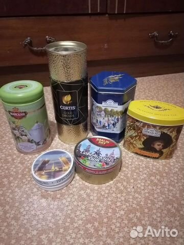 Банки жестяные для чая