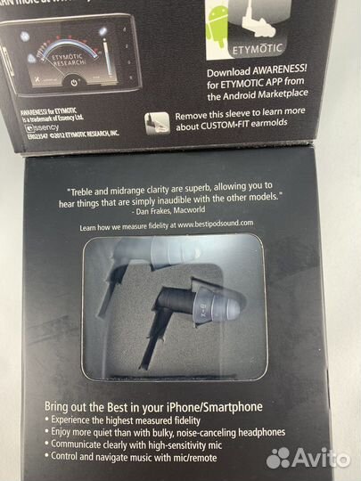Наушники внутриканальные Etymotic ER23-HF2-AN Bl