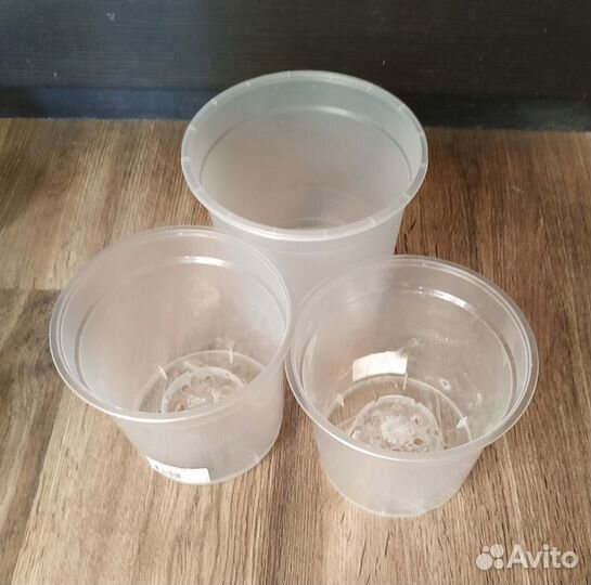 Пластиковые прозрачные горшки для орхидей