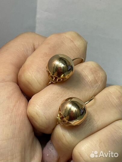 Серьги 583 пробы, р.0
