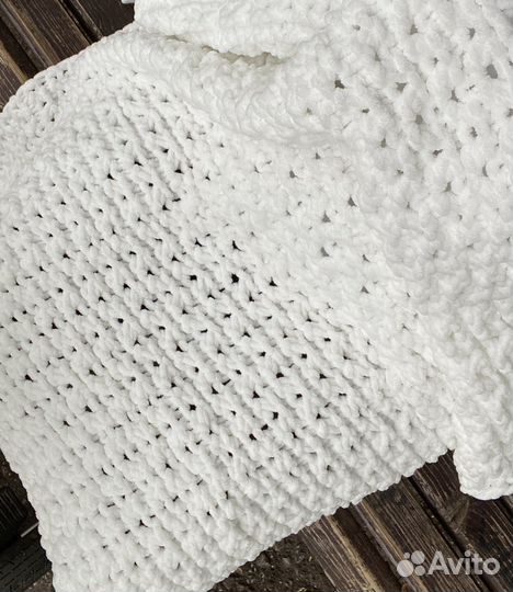 Детский пледик вязаный 85Х100