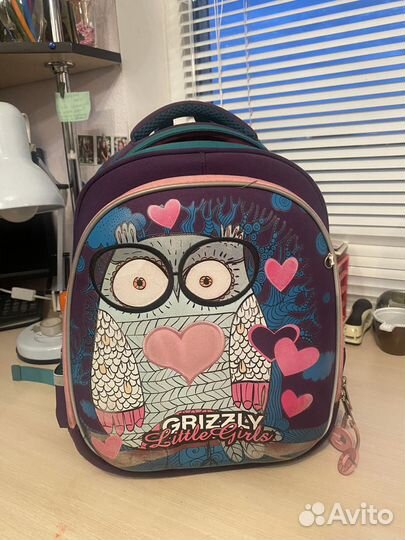 Ранец школьный grizzly для девочки