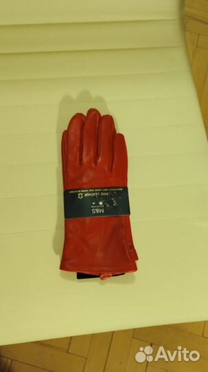 Яркие и стильные женские перчатки, натуральная кож