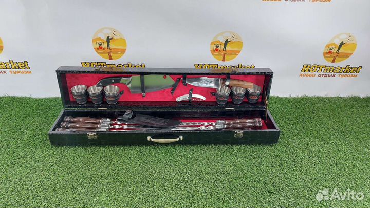 Набор шампуров подарочный