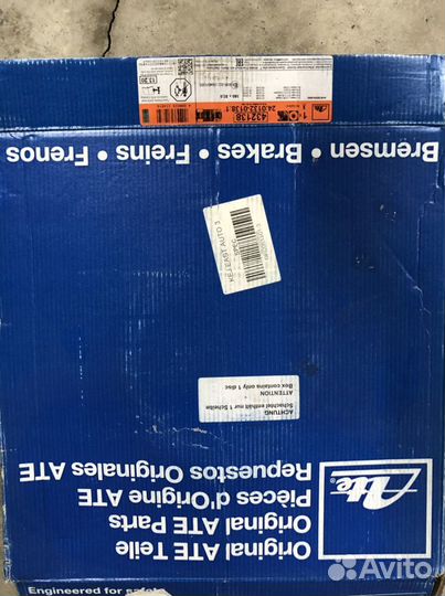 Тормозные колодки/диски/датчики