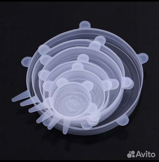 Крышки силиконовые набор из 6 шт