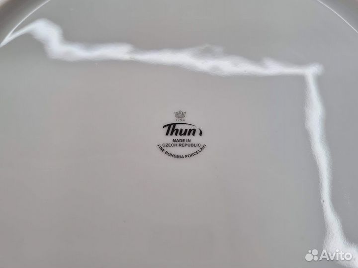 Блюдо Серый орнамент 30 см Thun 1794 Чехия