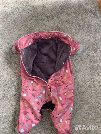 Зимний комбинезон для маленькой собаки девочки