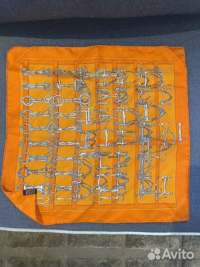 Шелковый платок hermes, оригинал