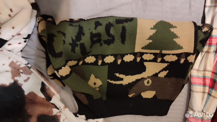 Свитер женский оверсайз в коричневых тонах