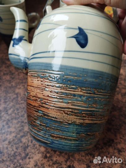 Сервиз винтажный чайный на 4 персоны керамический