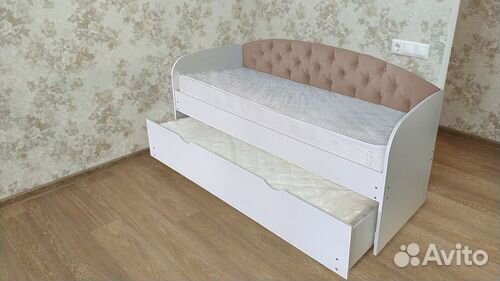 Кровать от 2х лет лдсп мягк спинка трансформер