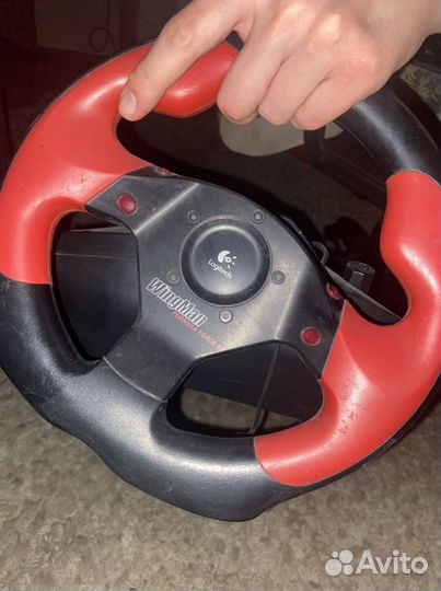 Руль, педали для пк, PS3 logitech wingman formula