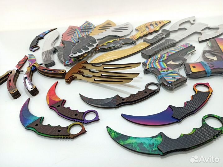 Игрушка сувенир из дерева керамбит нож
