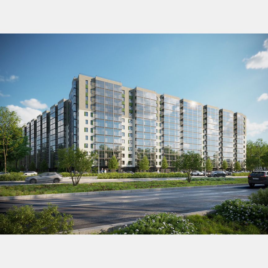 2-к. квартира, 54 м², 5/12 эт.