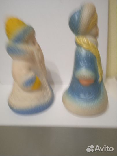 Дед мороз и снегурочка СССР резиновые