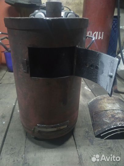 Печь в палатку верхнего горения