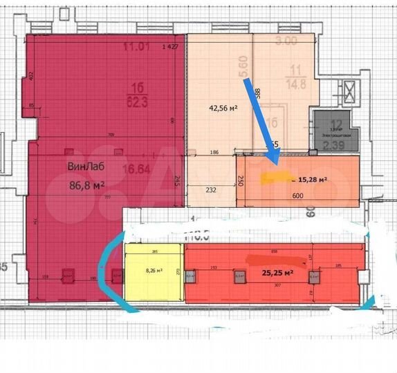 Торговая площадь, 15 м² рядом с метро Коломенская