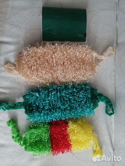 Мочалка вязаная ручной работы