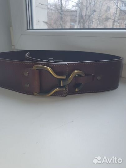 Ремень женский кожаный широкий