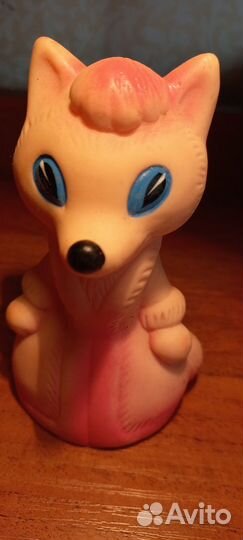 Резиновые игрушки СССР винтаж огонек флок