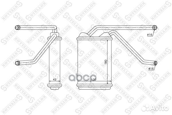 10-35104-SX радиатор печки Daewoo Nexia/Espero