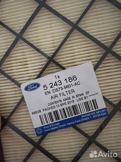 Фильт Ford оригинальный воздушный/салонный