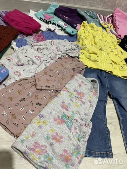 Детские вещи на девочку пакетом 86 92