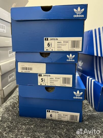 Adidas Campus Blue 5.5US 6US 6.5US Оригинал