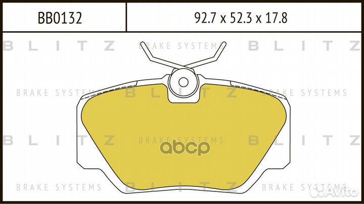 Колодки тормозные MB W201 82- перед. BB0132 Blitz