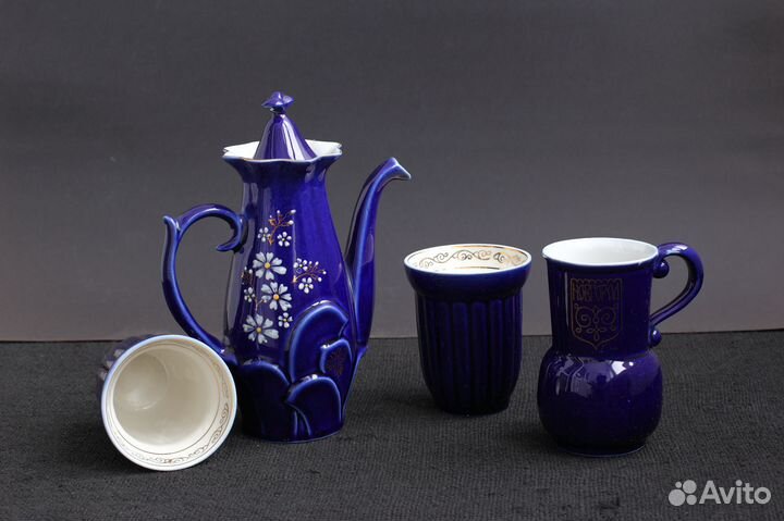 Возрождение. Посуда кобальт