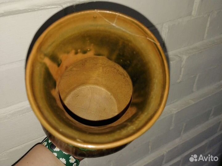 Ваза глиняная с глазурью СССР