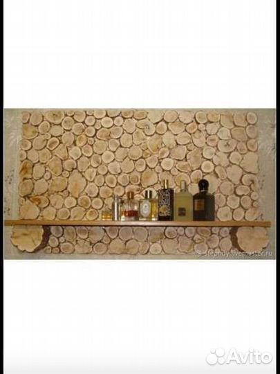 Панно из спилов дерева