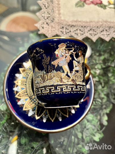 Сервиз кофейный Греция, 24К золото