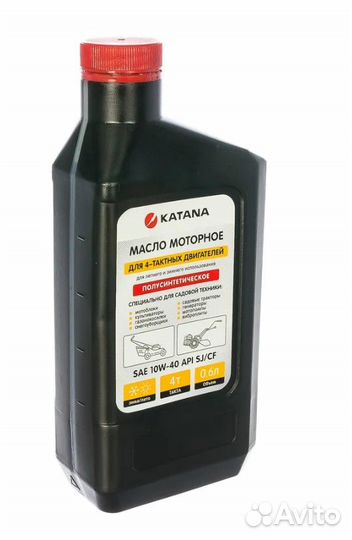 Katana 4T sae 10w40 масло моторное полусинтетическ