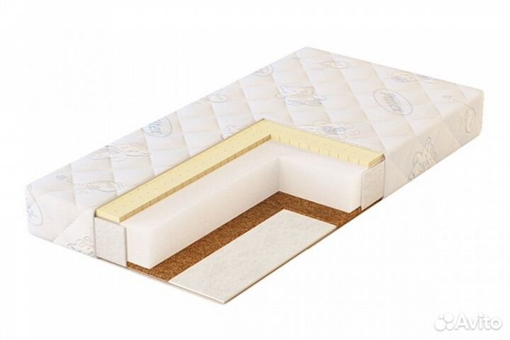 Матрас в кроватку Plitex Ecolife Кокос 119х60х12см